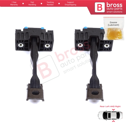 2 Pieces Rear Door Stop Check Assy Limiter Strap for VW Touran MK2 5T 2015-On 5TA839249A