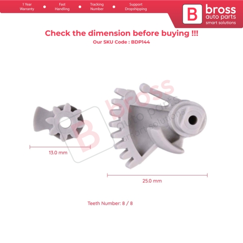 Left Door Lock Actuator Repair Gears 46847045 For Fiat Linea Albea Palio Punto Siena