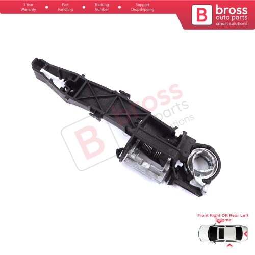 Front Right or Rear Left Sliding or Trunk Door Outside Handle Carrier Bracket for Renault Master MK3 Nissan NV400 Interstar Vauxhall Opel Movano B 806064162R