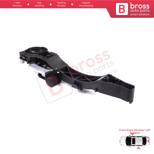 Front Right or Rear Left Sliding or Trunk Door Outside Handle Carrier Bracket for Renault Master MK3 Nissan NV400 Interstar Vauxhall Opel Movano B 806064162R
