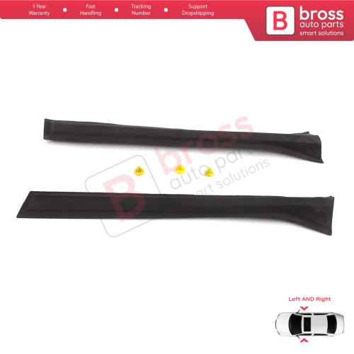 Left Right Outer Center Body Panel Pillar Rubber Cover for Vauxhall Opel Astra H A04 2004-2014 4/5 Door 13123710 13123711
