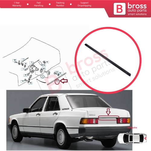 Rear Trunk Lid Handle Grip for Mercedes 190 190E 190D W201 1982-1993 A2017580202