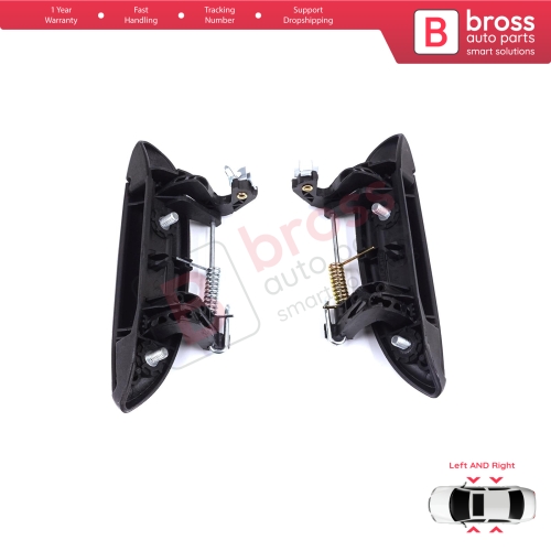 Exterior Door Handle Set for Renault Clio 2 Megane 1 Scenic 1 Symbol Thalia Logan Platina Lada Largus