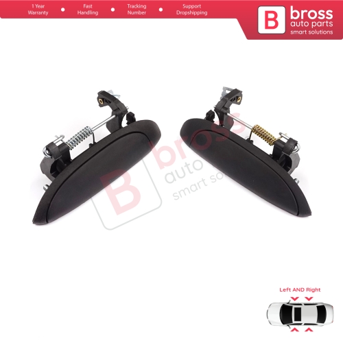 Exterior Door Handle Set for Renault Clio 2 Megane 1 Scenic 1 Symbol Thalia Logan Platina Lada Largus
