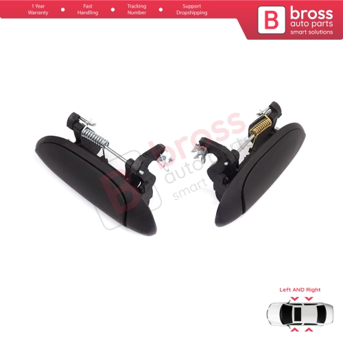 Exterior Door Handle Set for Renault Clio 2 Megane 1 Scenic 1 Symbol Thalia Logan Platina Lada Largus