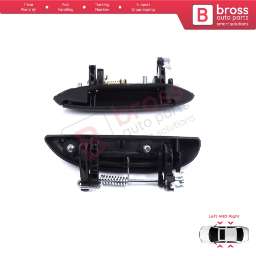 Exterior Door Handle Set for Renault Clio 2 Megane 1 Scenic 1 Symbol Thalia Logan Platina Lada Largus