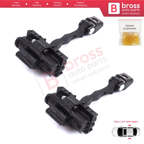 2 Pieces Rear Door Stop Check Assy Limiter Strap for Skoda Fabia MK2 5J MG 542 545 2006-2014 5J6839249D