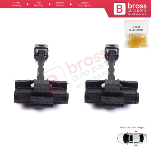 2 Pieces Rear Door Stop Check Assy Limiter Strap for Skoda Fabia MK2 5J MG 542 545 2006-2014 5J6839249D