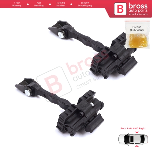 2 Pieces Rear Door Stop Check Assy Limiter Strap for Skoda Fabia MK2 5J MG 542 545 2006-2014 5J6839249D