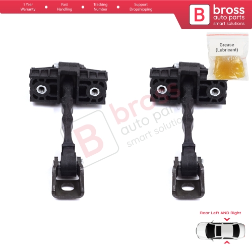 2 Pieces Rear Door Stop Check Assy Limiter Strap for Skoda Fabia MK2 5J MG 542 545 2006-2014 5J6839249D