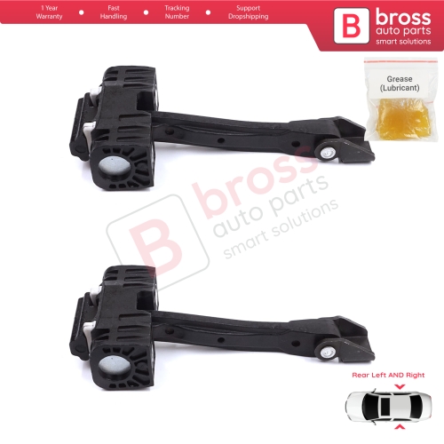 2 Pieces Rear Door Stop Check Assy Limiter Strap for Skoda Yeti 5L 2009-2017 5L0839249B