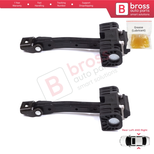 2 Pieces Rear Door Stop Check Assy Limiter Strap for Skoda Yeti 5L 2009-2017 5L0839249B