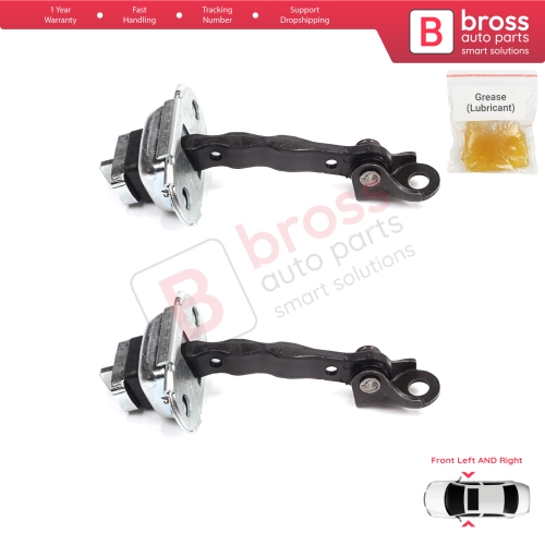 2 Pieces Front Door Stop Check Assy Limiter Strap for Skoda Fabia MK1 I 6Y 1999-2008 4/5 Door Praktik 6Y0837249F