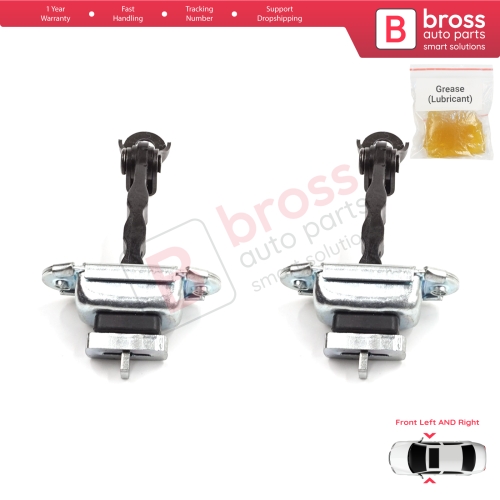 2 Pieces Front Door Stop Check Assy Limiter Strap for Skoda Fabia MK1 I 6Y 1999-2008 4/5 Door Praktik 6Y0837249F