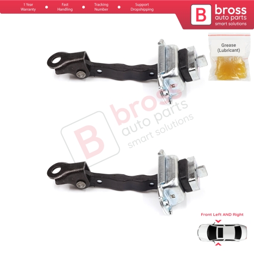 2 Pieces Front Door Stop Check Assy Limiter Strap for Skoda Fabia MK1 I 6Y 1999-2008 4/5 Door Praktik 6Y0837249F