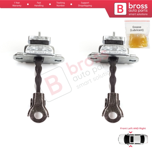 2 Pieces Front Door Stop Check Assy Limiter Strap for Skoda Fabia MK1 I 6Y 1999-2008 4/5 Door Praktik 6Y0837249F