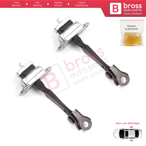 2 Pieces Rear Door Stop Check Assy Limiter Strap for Skoda Fabia MK1 I 6Y 1999-2008 4/5 Door Praktik 6Y0839249C