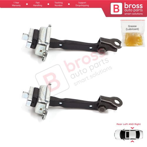 2 Pieces Rear Door Stop Check Assy Limiter Strap for Skoda Fabia MK1 I 6Y 1999-2008 4/5 Door Praktik 6Y0839249C