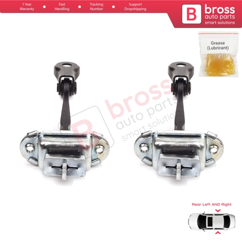2 Pieces Rear Door Stop Check Assy Limiter Strap for Skoda Fabia MK1 I 6Y 1999-2008 4/5 Door Praktik 6Y0839249C