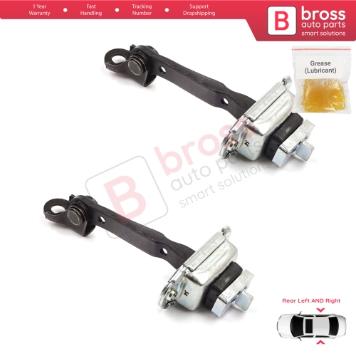 2 Pieces Rear Door Stop Check Assy Limiter Strap for Skoda Fabia MK1 I 6Y 1999-2008 4/5 Door Praktik 6Y0839249C