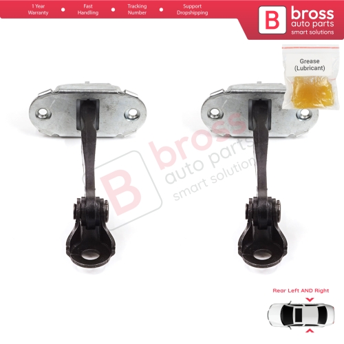 2 Pieces Rear Door Stop Check Assy Limiter Strap for Skoda Fabia MK1 I 6Y 1999-2008 4/5 Door Praktik 6Y0839249C