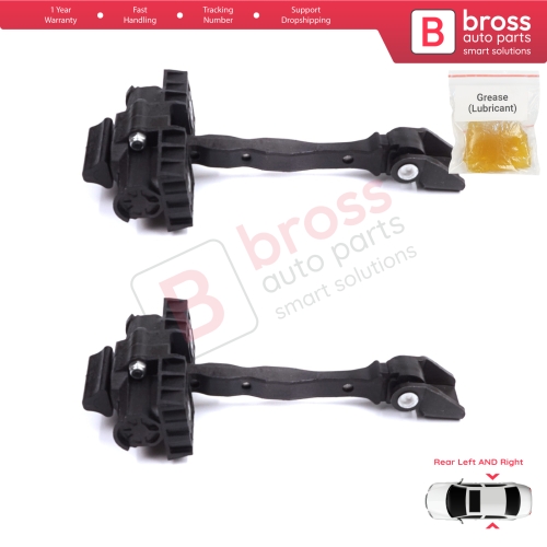 2 Pieces Rear Door Stop Check Assy Limiter Strap for Skoda Fabia MK3 III NJ NJ3 NJ5 Praktik 2014-2022 6V0839249