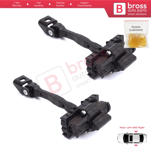 2 Pieces Rear Door Stop Check Assy Limiter Strap for Skoda Fabia MK3 III NJ NJ3 NJ5 Praktik 2014-2022 6V0839249