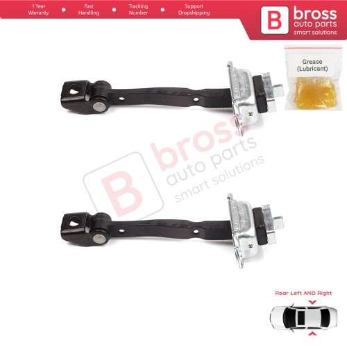 2 Pieces Rear Door Stop Check Assy Limiter Strap for Skoda Octavia MK2 A5 1Z3 1Z5 2004-2013 1Z0839249D