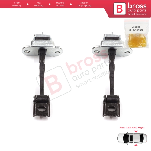 2 Pieces Rear Door Stop Check Assy Limiter Strap for Skoda Octavia MK2 A5 1Z3 1Z5 2004-2013 1Z0839249D