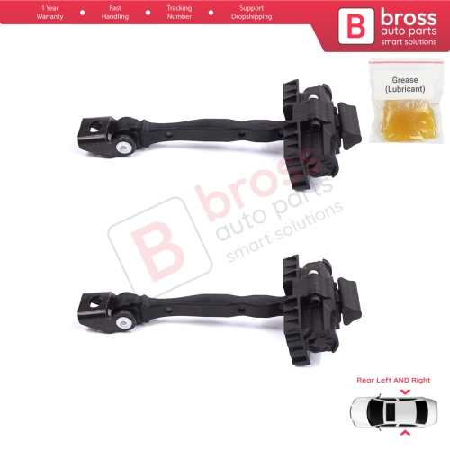2 Pieces Rear Door Stop Check Assy Limiter Strap for Skoda Octavia MK3 III A7 5E 5E3 5E5 2012-2021 5E0839249