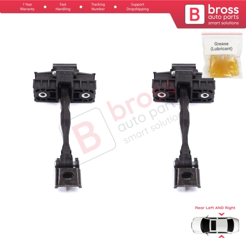 2 Pieces Rear Door Stop Check Assy Limiter Strap for Skoda Octavia MK3 III A7 5E 5E3 5E5 2012-2021 5E0839249