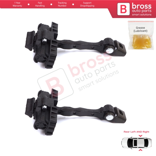2 Pieces Rear Door Stop Check Assy Limiter Strap for Skoda Roomster 5J 5J7 2006-2015 Praktik 5J0839249C