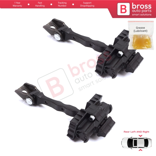 2 Pieces Rear Door Stop Check Assy Limiter Strap for Skoda Roomster 5J 5J7 2006-2015 Praktik 5J0839249C