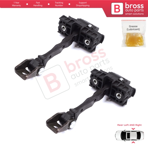 2 Pieces Rear Door Stop Check Assy Limiter Strap for Skoda Roomster 5J 5J7 2006-2015 Praktik 5J0839249C