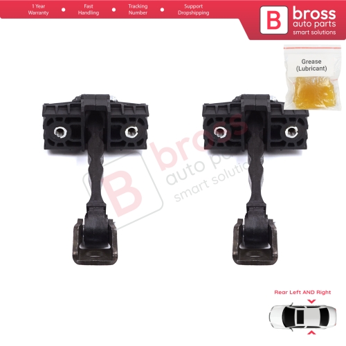 2 Pieces Rear Door Stop Check Assy Limiter Strap for Skoda Roomster 5J 5J7 2006-2015 Praktik 5J0839249C