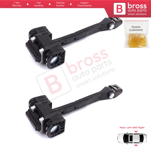 2 Pieces Rear Door Stop Check Assy Limiter Strap for Skoda Kodiaq MK1 I NS7 NV7 NS6 2016-2024 565839249