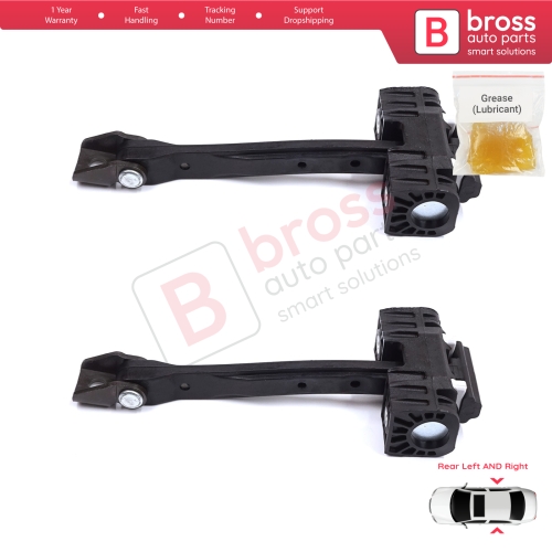 2 Pieces Rear Door Stop Check Assy Limiter Strap for Skoda Kodiaq MK1 I NS7 NV7 NS6 2016-2024 565839249