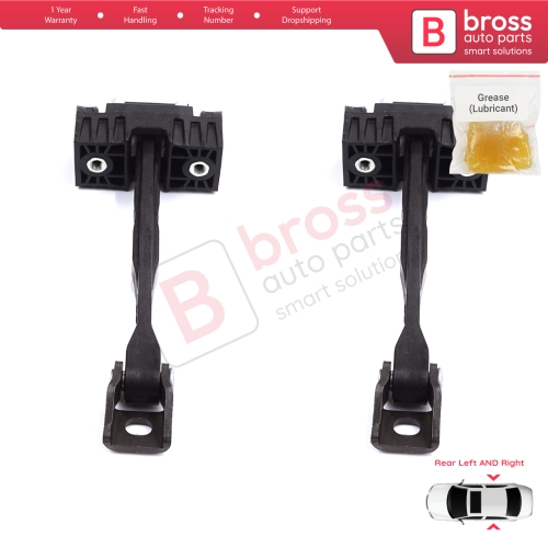 2 Pieces Rear Door Stop Check Assy Limiter Strap for Skoda Kodiaq MK1 I NS7 NV7 NS6 2016-2024 565839249