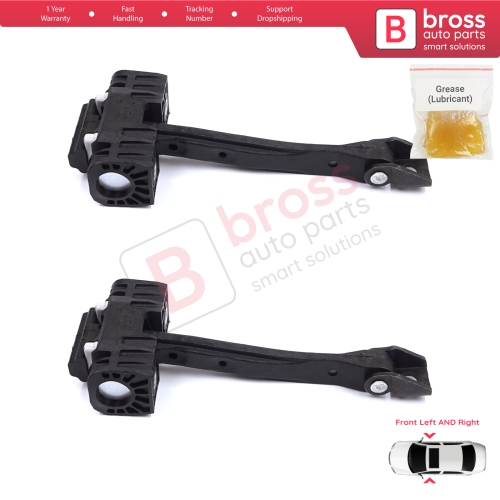 2 Pieces Front Door Stop Check Assy Limiter Strap for Skoda Kodiaq MK1 I NS7 NV7 NS6 2016-2024 565837249