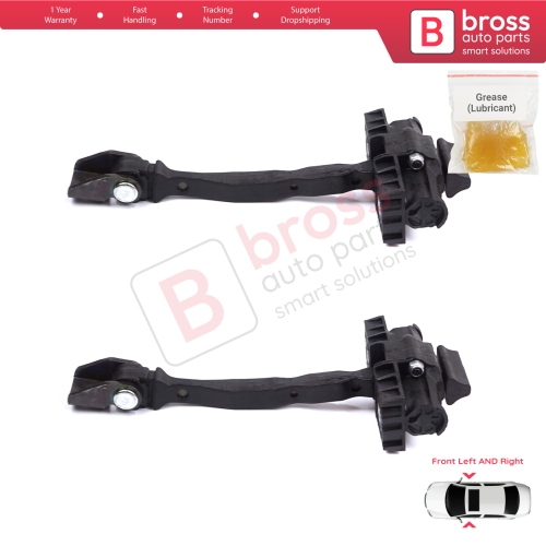 2 Pieces Front Door Stop Check Assy Limiter Strap for Skoda Kamiq NW4 Scala NW1 2019-On 654837249