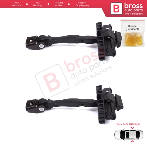 2 Pieces Rear Door Stop Check Assy Limiter Strap for Skoda Kamiq NW4 Scala NW1 2019-On 654839249