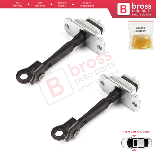 2 Pieces Front Door Stop Check Assy Limiter Strap for Honda Civic MK6 CR-V HR-V MK1 72380S04003 72340S04003