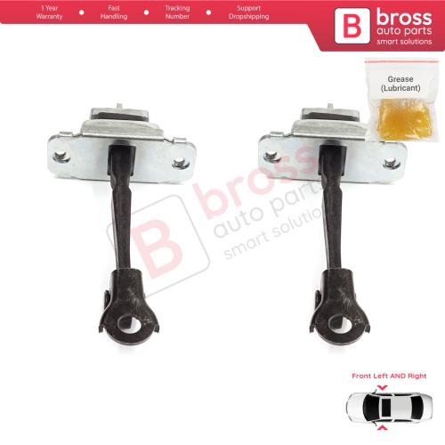 2 Pieces Front Door Stop Check Assy Limiter Strap for Honda Civic MK6 CR-V HR-V MK1 72380S04003 72340S04003