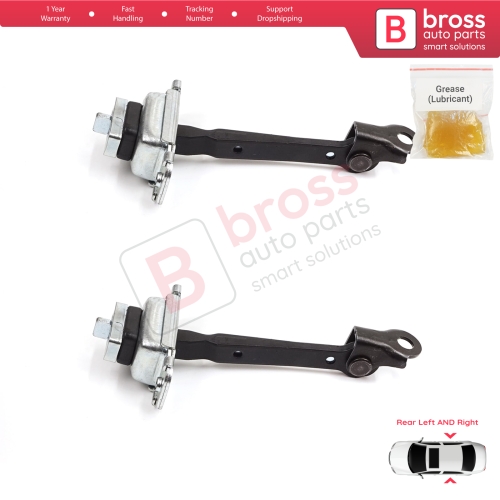 2 Pieces Rear Door Stop Check Assy Limiter Strap for Honda Civic MK6 CR-V HR-V MK1 72840S04003 72880S04003