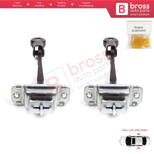 2 Pieces Rear Door Stop Check Assy Limiter Strap for Honda Civic MK6 CR-V HR-V MK1 72840S04003 72880S04003