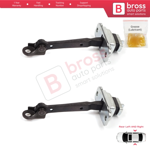 2 Pieces Rear Door Stop Check Assy Limiter Strap for Honda Civic MK6 CR-V HR-V MK1 72840S04003 72880S04003