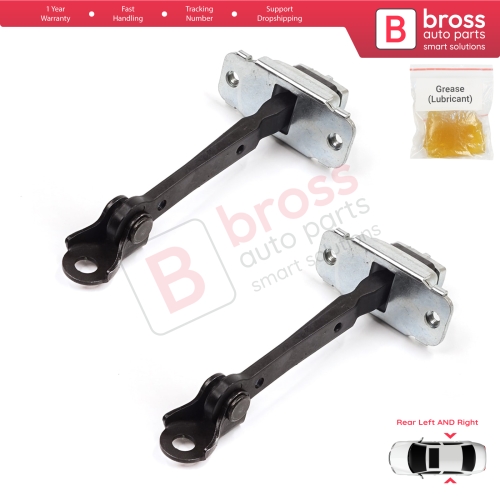 2 Pieces Rear Door Stop Check Assy Limiter Strap for Honda Civic MK6 CR-V HR-V MK1 72840S04003 72880S04003