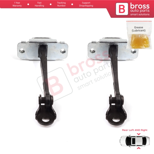 2 Pieces Rear Door Stop Check Assy Limiter Strap for Honda Civic MK6 CR-V HR-V MK1 72840S04003 72880S04003