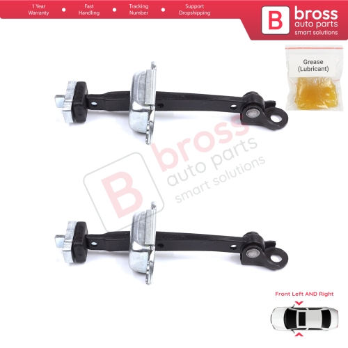 2 Pieces Front Door Stop Check Assy Limiter Strap for Honda Civic MK7 VII 2000-2006 Coupe HB Sedan 72380S5DA11