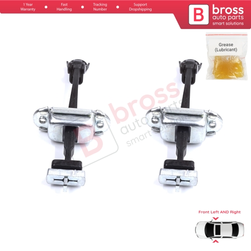 2 Pieces Front Door Stop Check Assy Limiter Strap for Honda Civic MK7 VII 2000-2006 Coupe HB Sedan 72380S5DA11